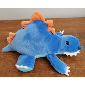 Giggle Scape Dinosaur Plush Stuffed Stegasaurus Blue 8" Soft Squishy Velvety